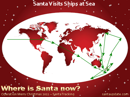 Santa Visits the Ships at Sea 1