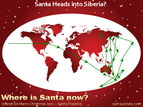 Santa Heads into Siberia? 1