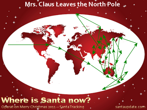Mrs. Claus Leaves the North Pole with a Picnic Basket 1