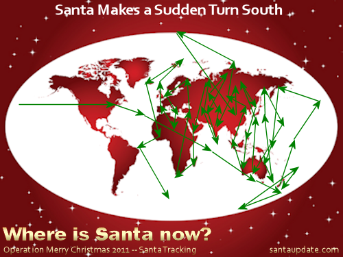 Santa Makes A Sudden Turn South 1