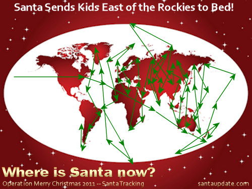 Santa Sends All Kids East of the Rockies to Bed 1