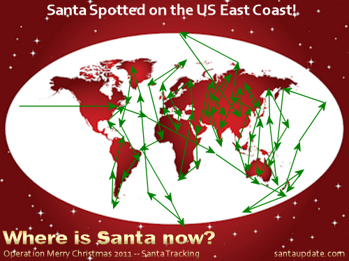 Santa Spotted on the US East Coast 1