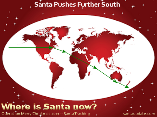 Santa Pushes Further South 1