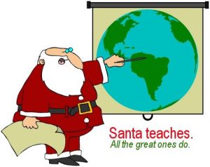 Santa Teaches
