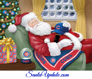 Chicago Cubs MLB PZLZ Santa