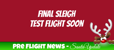 Sleigh About to Leave on Final Test Flight 1