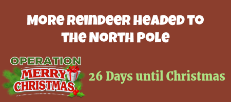Reindeer Crowding at the North Pole 1
