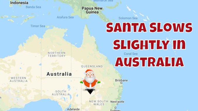 Santa Lingers in Australia 7