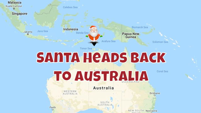 Santa Back in Australia 1