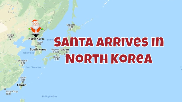 Santa Heads into North Korea 8