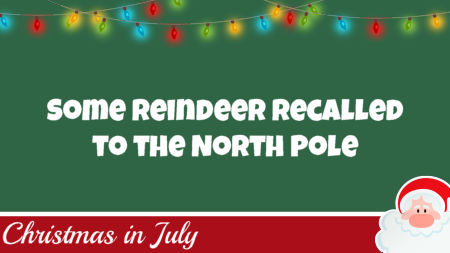 Reindeer Recalled