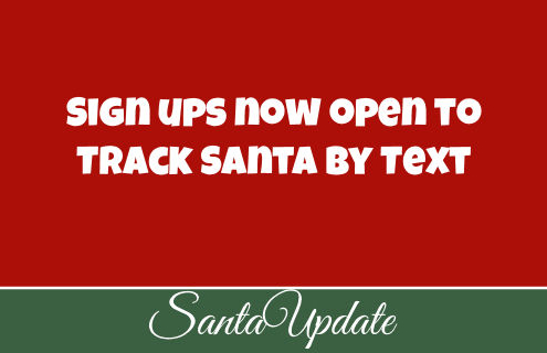 Tracking Santa by Text Opens Early 1