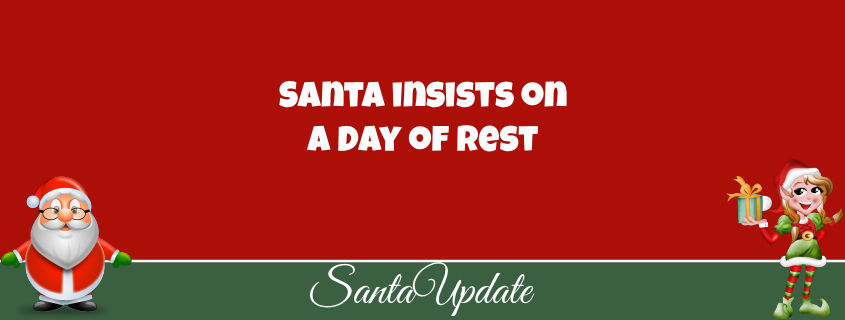 Santa Gives Elves the Day Off