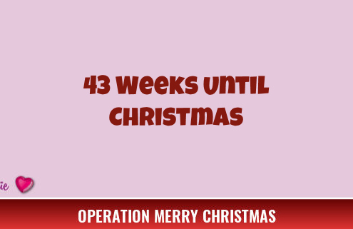 43 Weeks Until Christmas