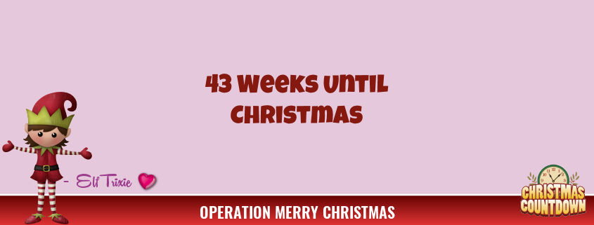 43 Weeks Until Christmas