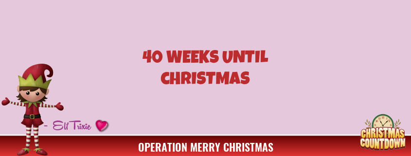 40 Weeks Until Christmas 1