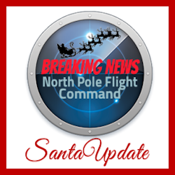 North Pole Airplane Christmas Stocking