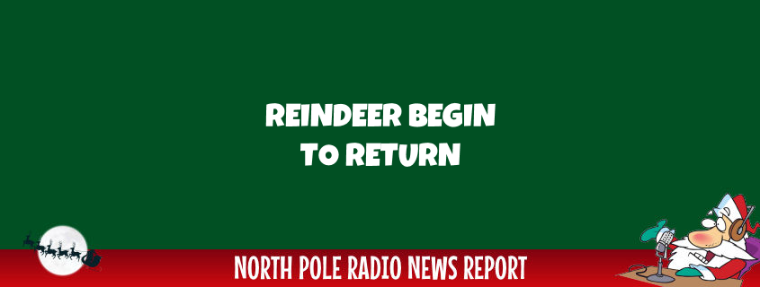 Reindeer Return to the North Pole Slowly 1
