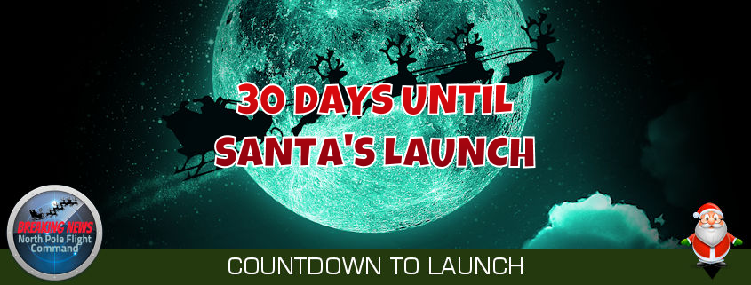 Santa launches in 30 days